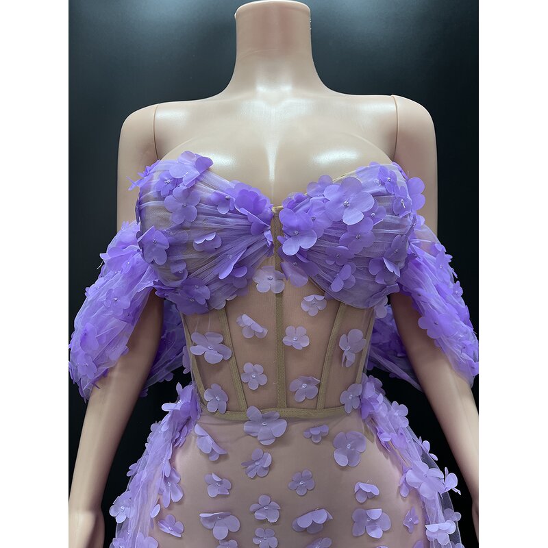 Custom Apparel Manufacturer - OEM/ODM Novance Y4327 Embroidered Flowers Goddess Temperament Sexy Ladies