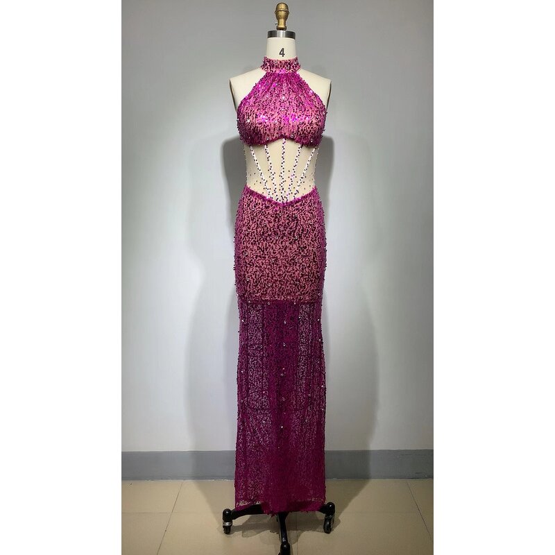 Prom Dresses Factory - OEM/ODM NOVANCE 2023 Off Shoulder Elegant Shiny Sequins Dressing Gown