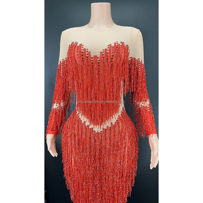 Elegant Dresses Manufacturer - OEM/ODM Nocance Y2341-A 2022 Tassel Pregnancy Sexy Club Plus Size