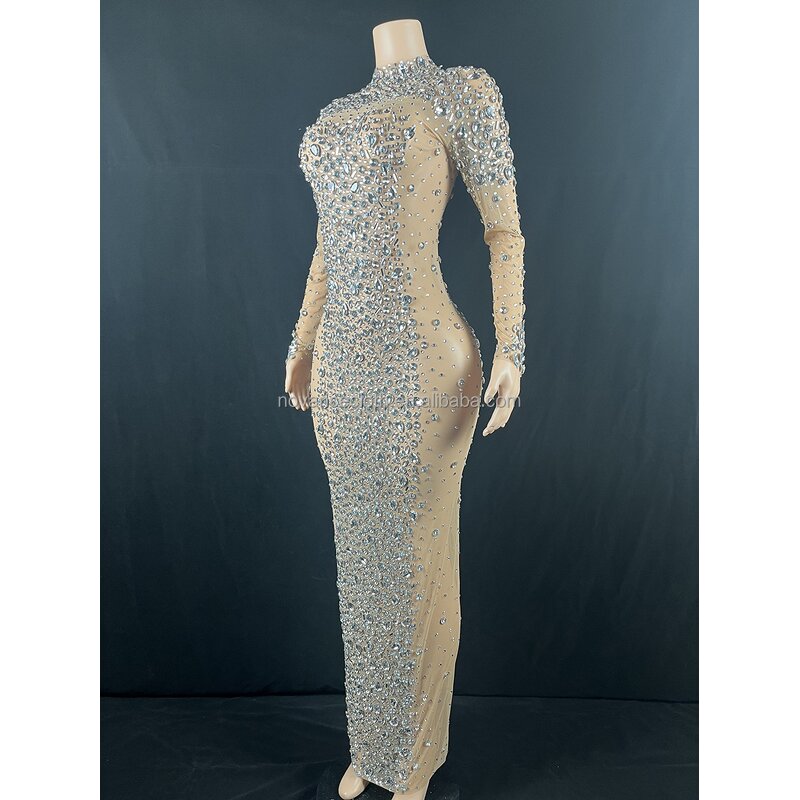 Maternity Clothes Factory - OEM/ODM Nocance Y2175 Plus Size Women's Shinny Crystal Mesh Baby Shower