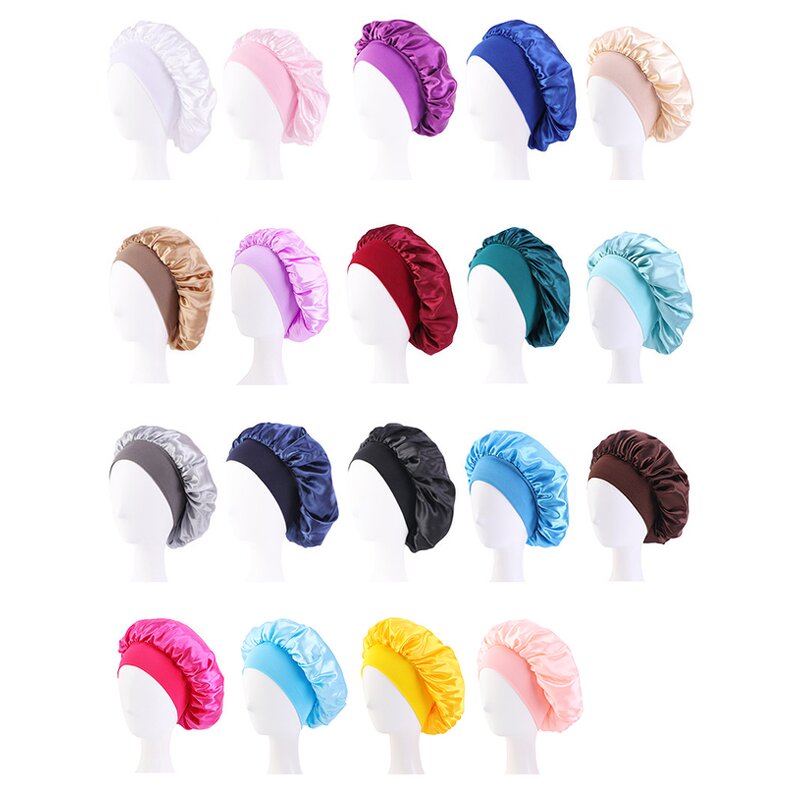 Hair Night Sleep Hat Factory - Custom Logo Elastic Wide Band for Curly Hair