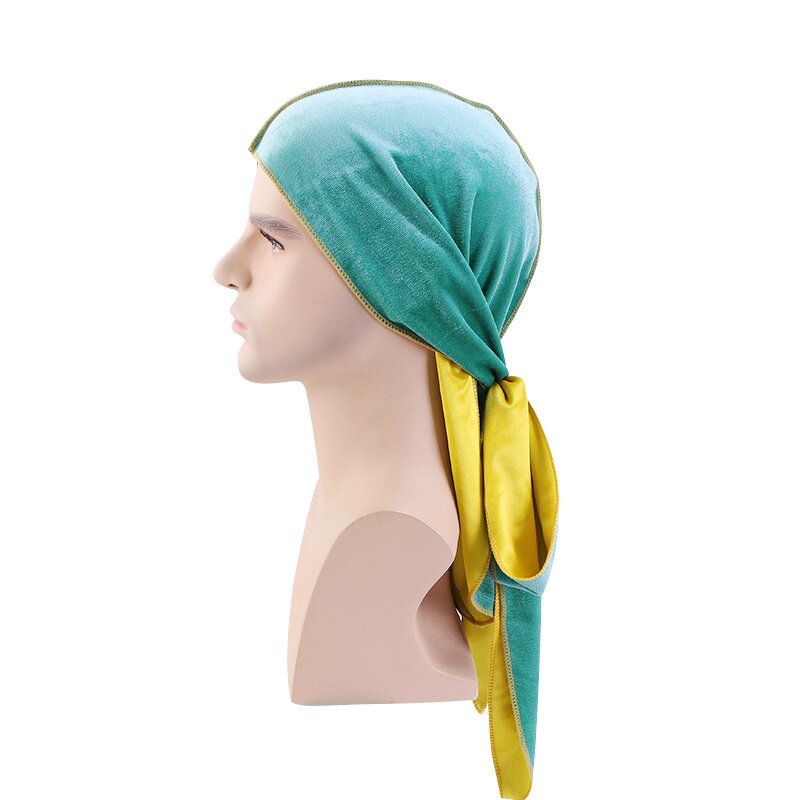 Durag Manufacturer - Customized Logo Printed Double Deck Velvet with Lining