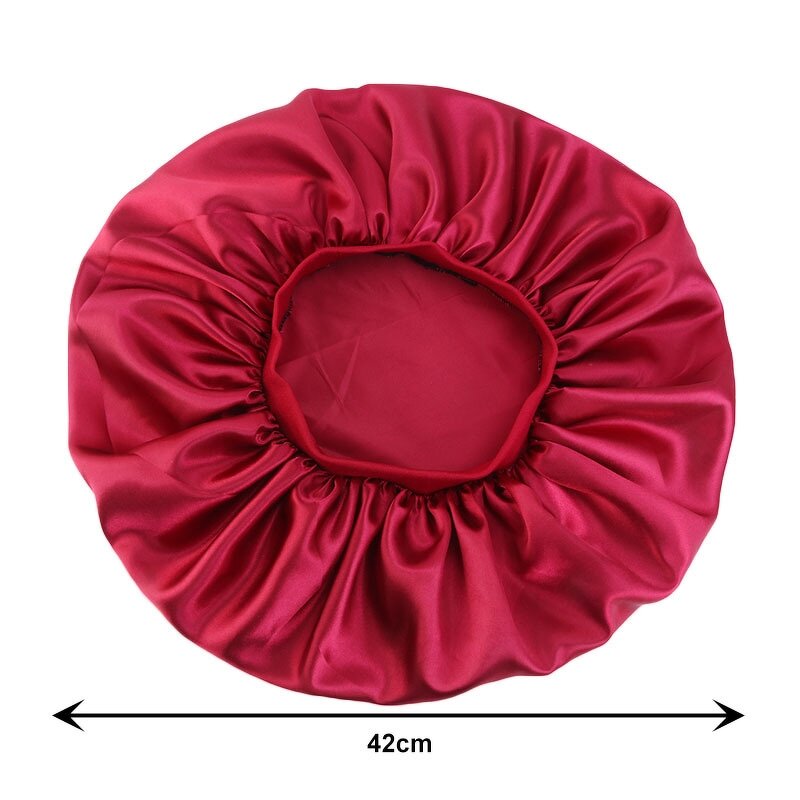 Sleeping Cap Manufacturer - 42 cm Large Size Satin Bonnets with Small Band