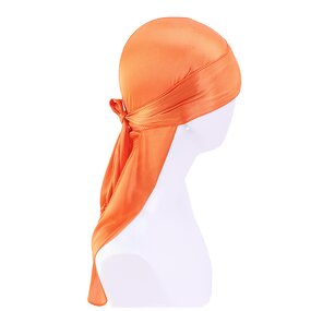 Durag Manufacturer - Custom Logo Bandana Thickness Silky Long Tail Polyester