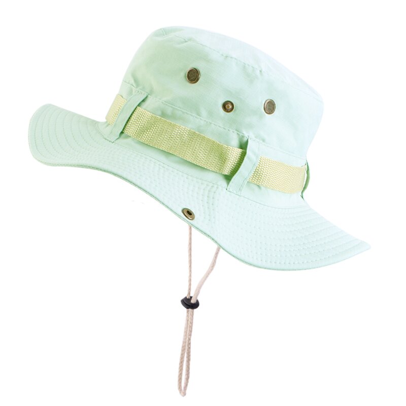 Bucket Hats Supplier - New Arrival Solid Color with Strings Sun Protection