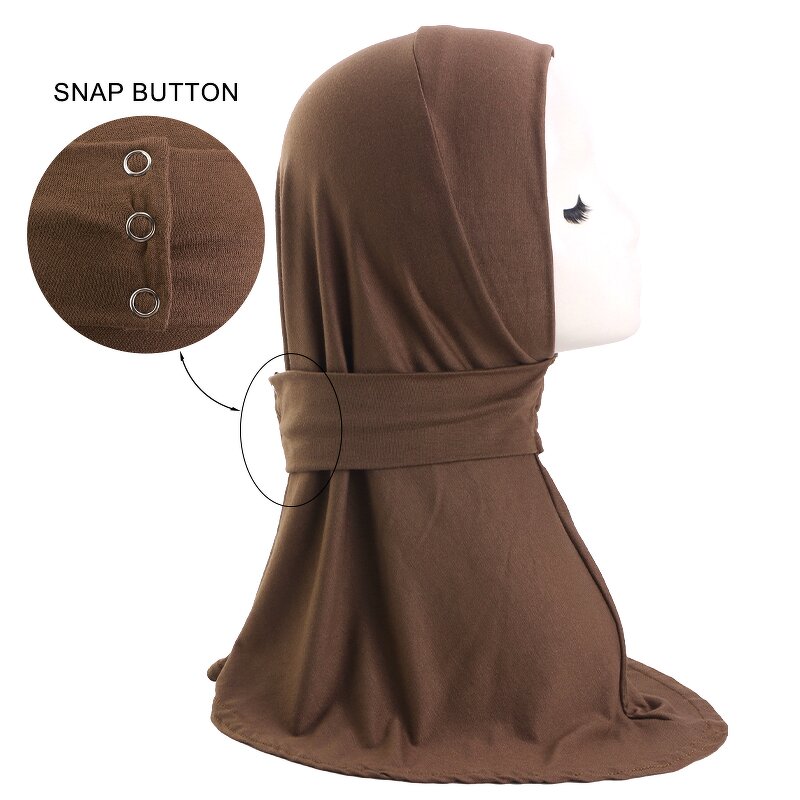 Headscarf Supplier - Adjustable Elastic Multi-Color Cotton Strap Button Hat