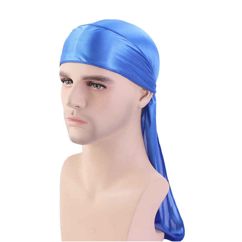 Durag Manufacturer - Custom Logo Bandana Thickness Silky Long Tail Polyester