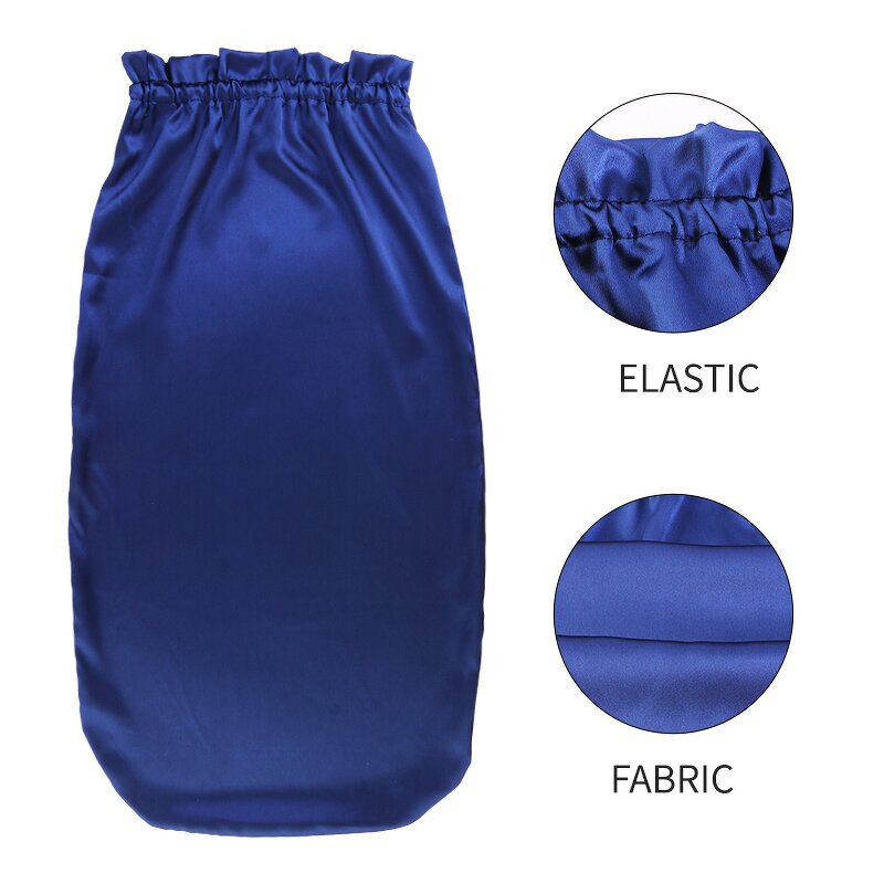 Satin Long Bonnet Supplier - Logo Custom Wide Elastic Band for Braids