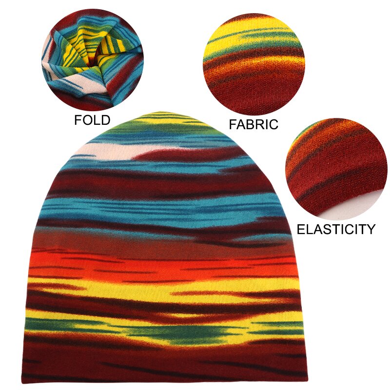 Slouchy Beanie Manufacturer - Custom Colorful Stretch Hip-Hop Warm Skull Caps