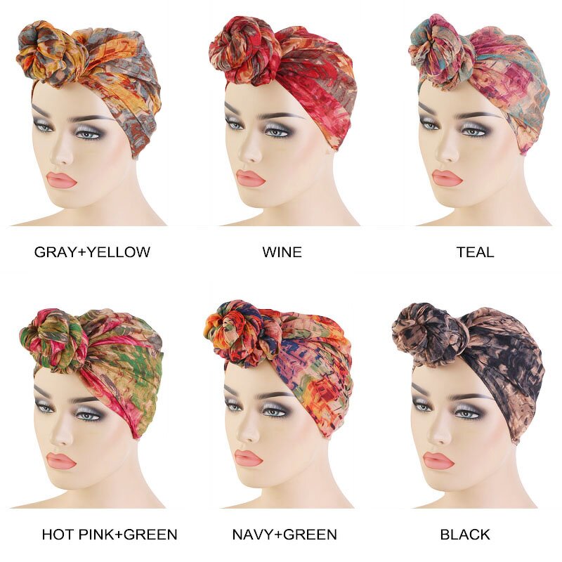 Head Scarf Supplier - Wholesale Hot Sale Women Top Knot DIY Bandana Turban
