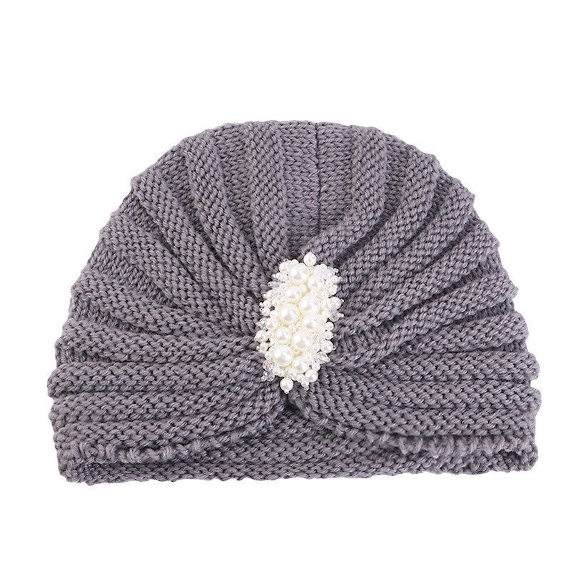 Warm Hat Supplier - New Arrival Solid Color with Beading Jewelry Winter