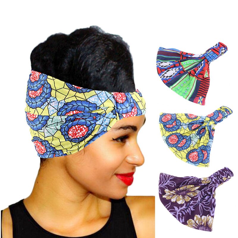 Headbands Manufacturer - African Style Print Knot Turban Bandage Bandanas