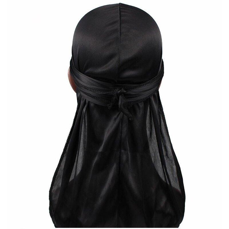 Durag Supplier - Wrinkle Free Unisex Designer Silk Head Scarf Silky