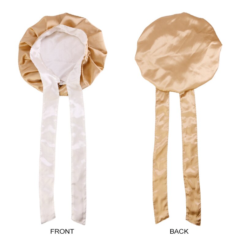 Hair Bonnet Manufacturer - Wholesale Satin Custom Logo Solid Color Sleep