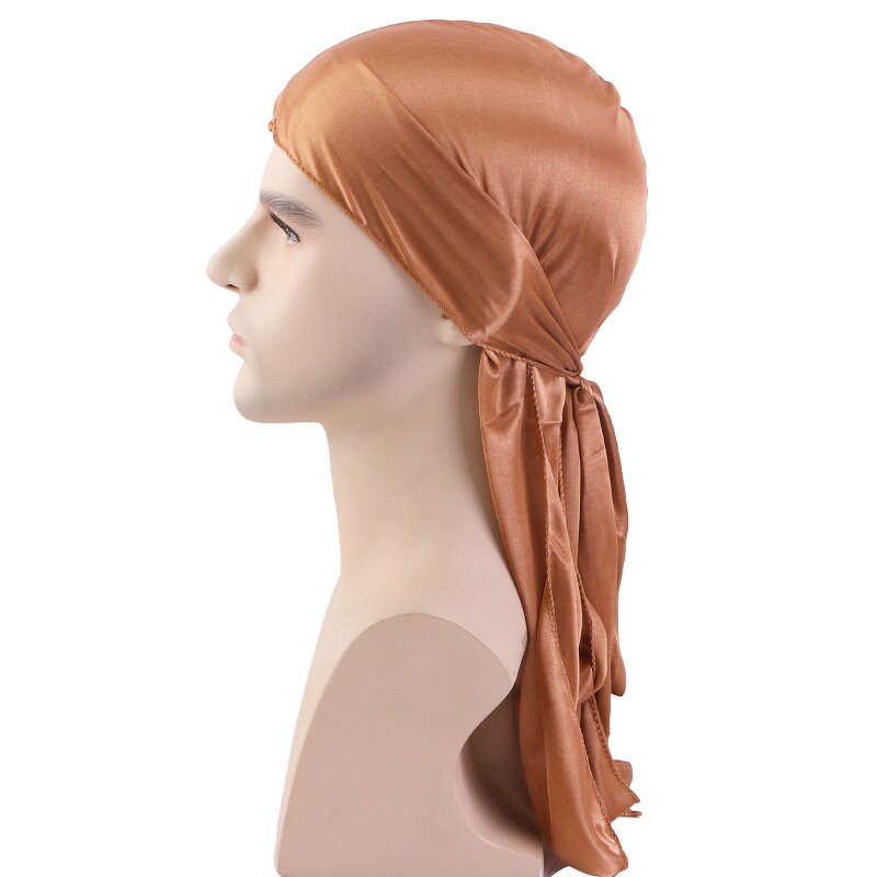 Durag Manufacturer - High Quality Designer Two Pieces/Set Unisex Long Straps