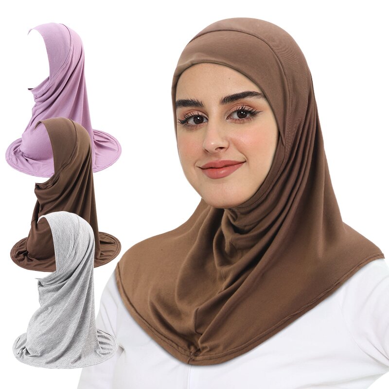Instant Hijab Supplier - Plain Ready to Wear Amira Ninja Adjustable Cover