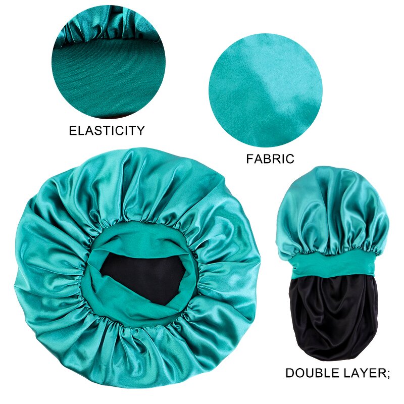 Satin Bonnets Factory - Low MOQ Customized Logo Double Layer Night Sleep