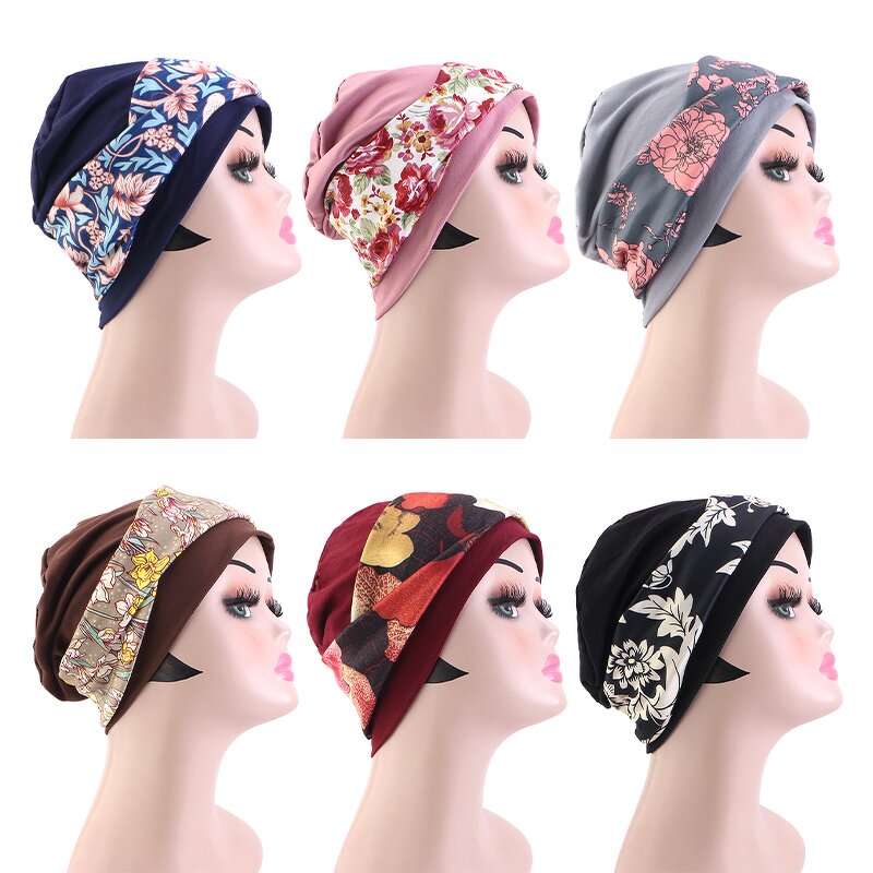 Muslim Hijab Supplier - Bohemian Scarf Head Covering Floral Twist Headband