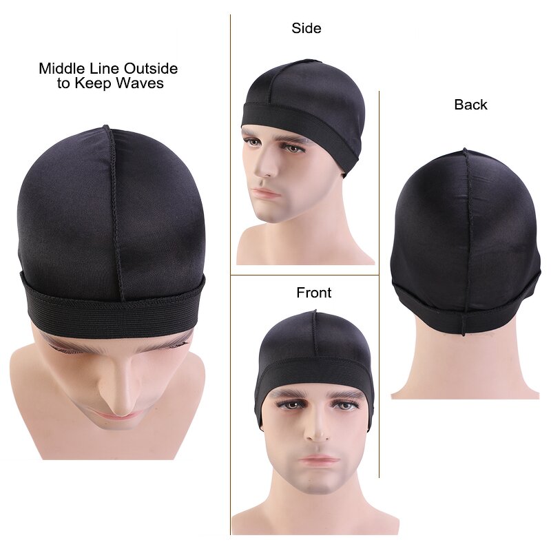 Wig Cap Supplier - Customized Box Packing Silky Durags Custom Logo Spandex