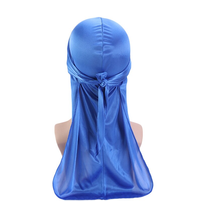 Durag Manufacturer - Custom Logo Bandana Thickness Silky Long Tail Polyester