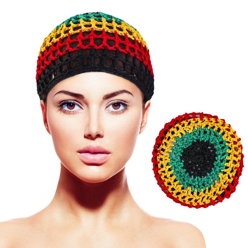 Hair Net Manufacturer - Jamaican Reggae Rasta Crochet Mesh Cap Knit Snood