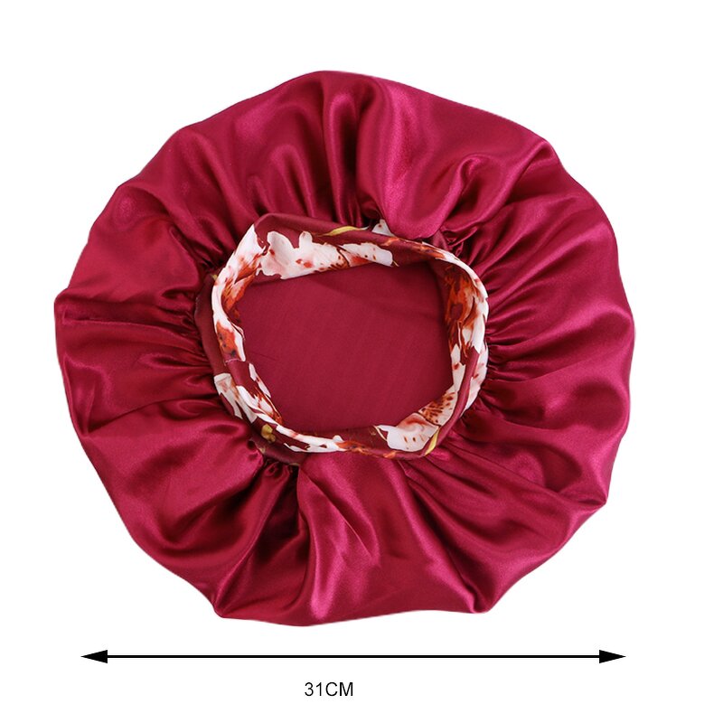 Sleep Hats Supplier - Custom Logo Kids Size Floral Print Single Layer