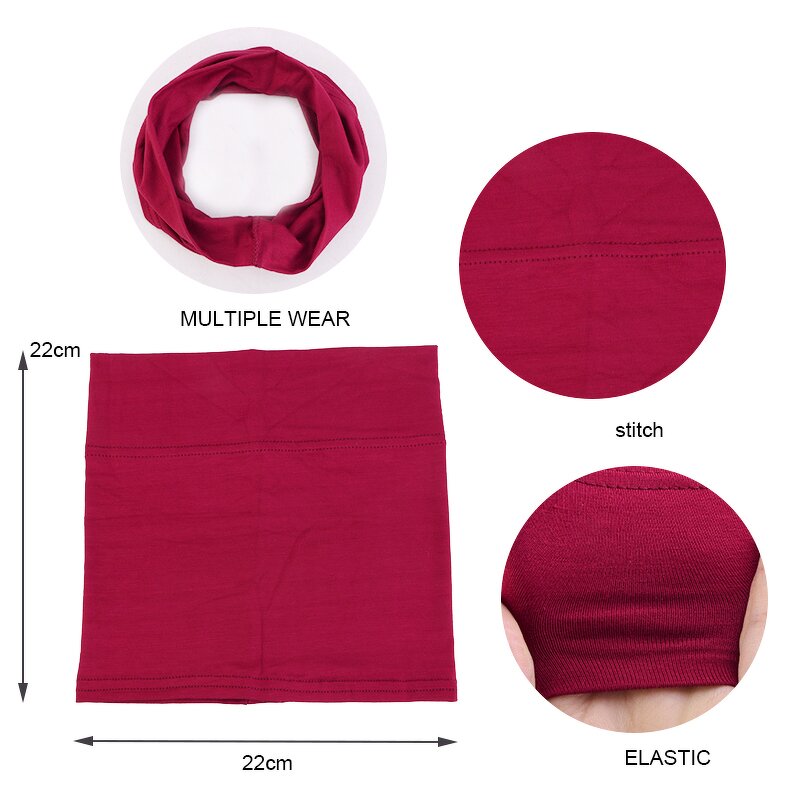 Hijab Cap Factory - Wide Band Soft Muslim Stretch Turban Custom Islamic