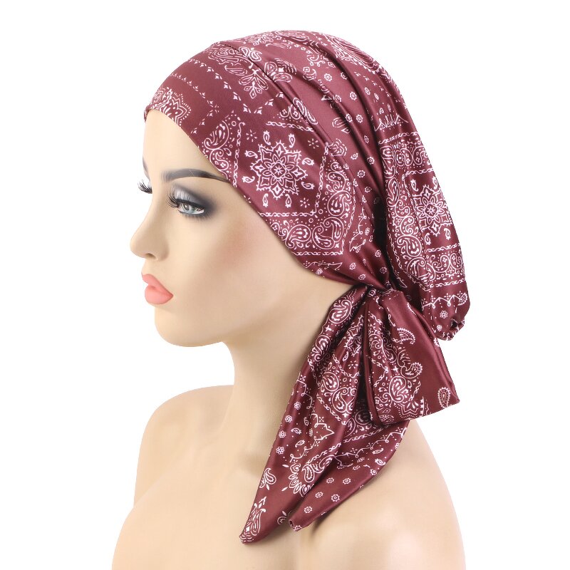 Chemo Hats Manufacturer - New Arrival Women's Stretchy Paisley Easy-to-Wear