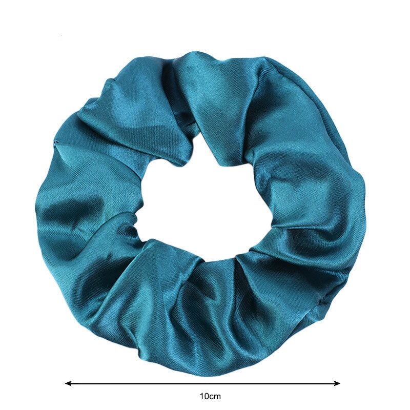 Satin Scrunchies Supplier - Custom Personalized Logo Pattern Hair Scrunchy