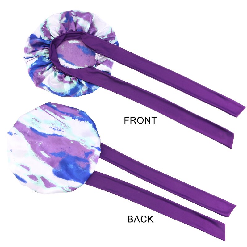 Women's Satin Sleep Caps Supplier - High-quality Elastic and Comfortable with Ribbon