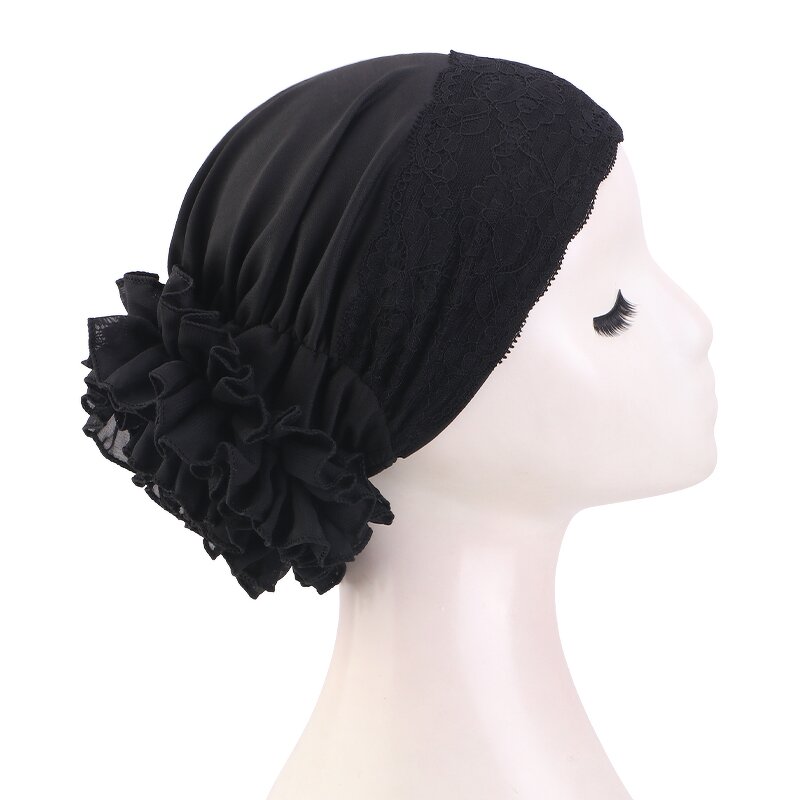 Headscarf Cap Manufacturer - European-American Style Summer Polyester Lace Trim