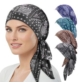 Chemo Hats Manufacturer - New Arrival Women's Stretchy Paisley Easy-to-Wear