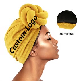 Headwraps Factory - Beauty Design Custom Logo Double Layer Knot Turban