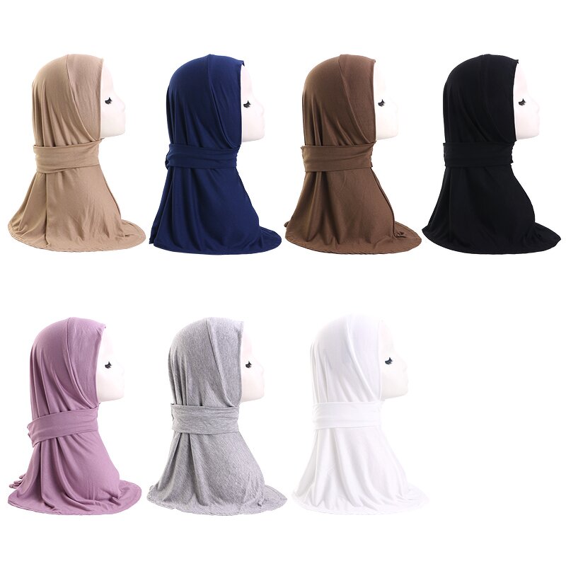 Headscarf Supplier - Adjustable Elastic Multi-Color Cotton Strap Button Hat