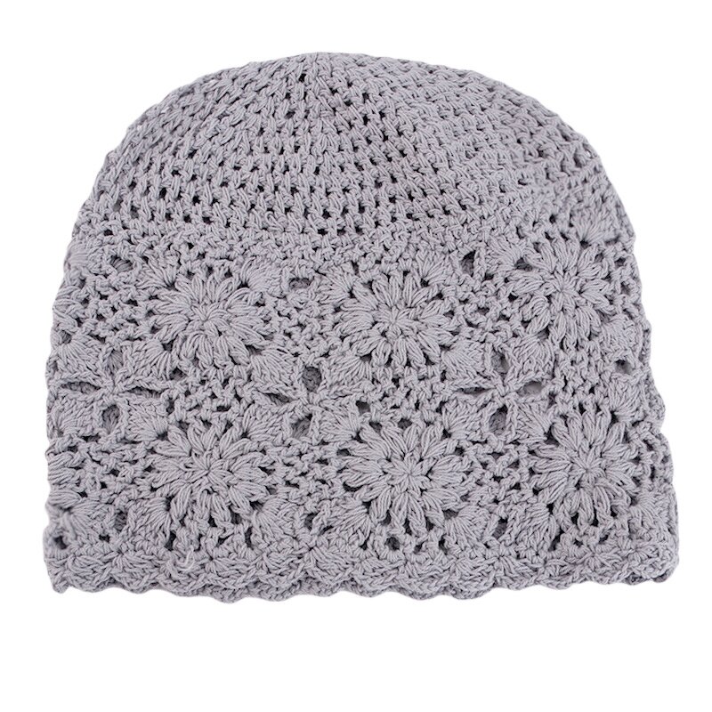 Crochet Slouchy Beanie Manufacturer - Women Cotton Handmade Knit Cutout Summer