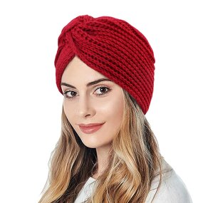 Knit Cap Manufacturer - Solid Color Plain Knitted Full Acrylic Thicker Warm