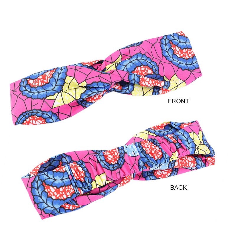 Headband Manufacturer - New Style African Printed Stretch Cotton Salon Make up