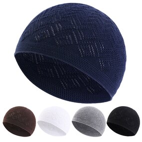 Prayer Cap Manufacturer - Crochet Islamic Kufis Men's Muslim Cotton Cap
