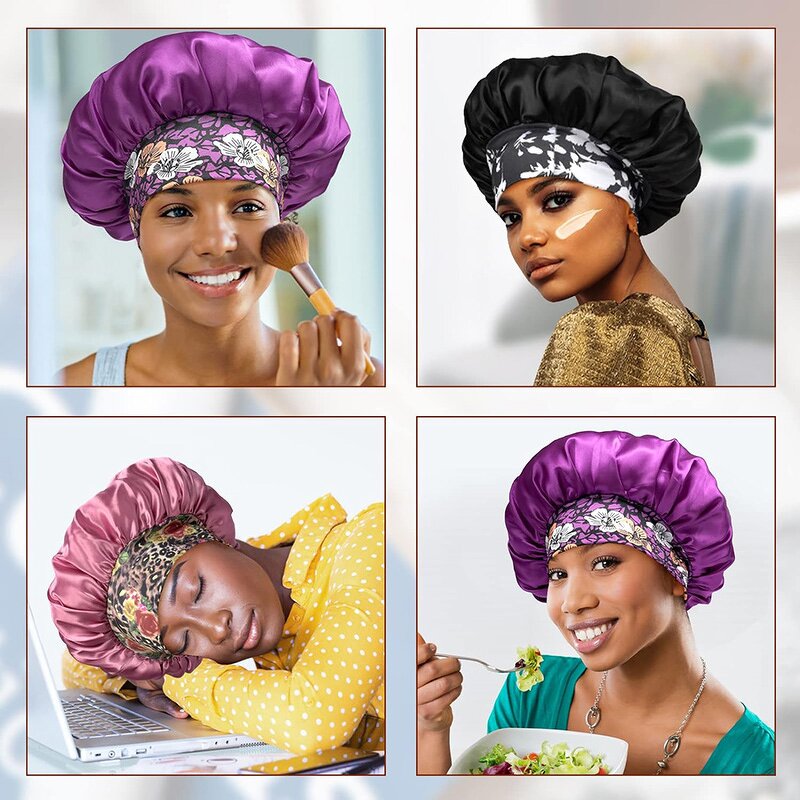 Bonnet Manufacturer - Customized Style Wholesale Two Pieces/Set Satin