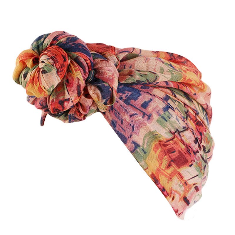 Hijab Headscarf Factory - New Fashion Voile Women Knotted Head Turban