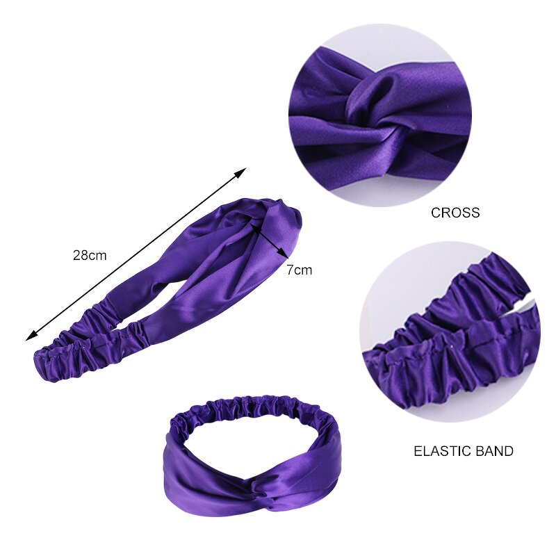 Satin Headbands Supplier - Private Color Twist Turban Headwrap Make up
