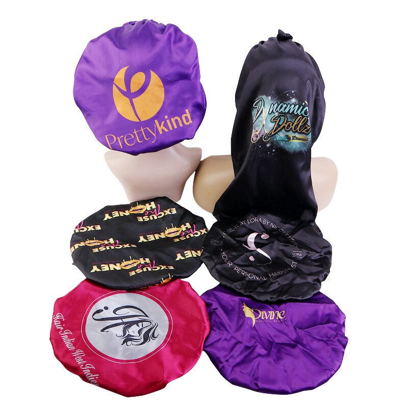 Sleep Bonnet Manufacturer - Custom Double Layer Beauty Hair Care Satin Silk