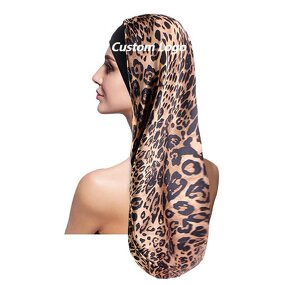 Long Bonnet Supplier - Custom Logo Beauty Patterns Designer Wholesale Satin