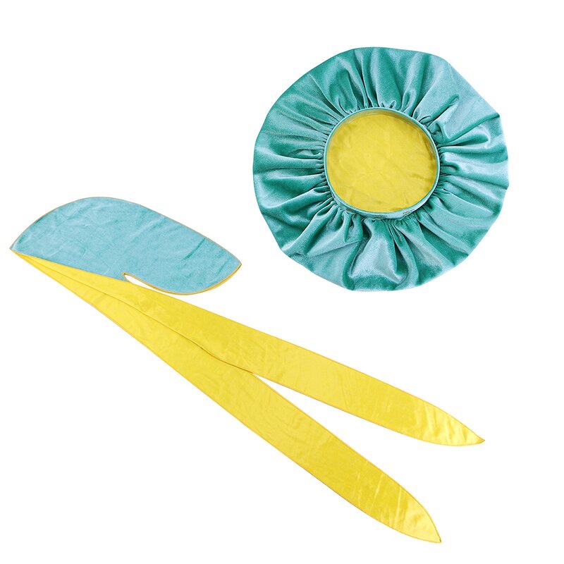 Durag Manufacturer - Customized Logo Printed Double Deck Velvet with Lining