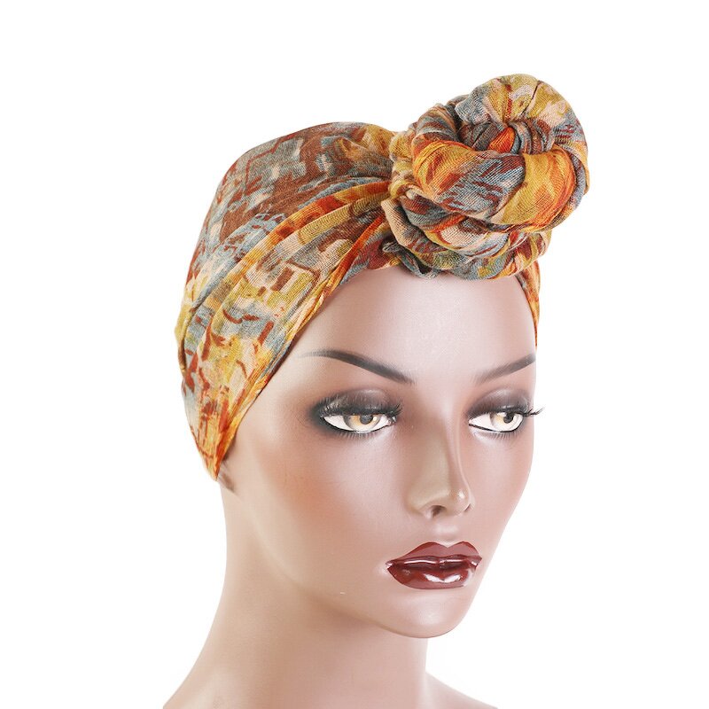 Head Scarf Supplier - Wholesale Hot Sale Women Top Knot DIY Bandana Turban