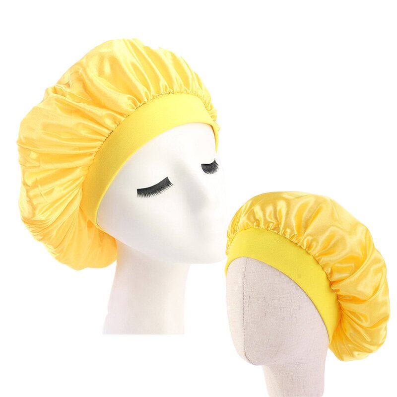 Bonnet Hat Supplier - Baby Mommy Elastic Band Silky Kids Night Sleep Cap