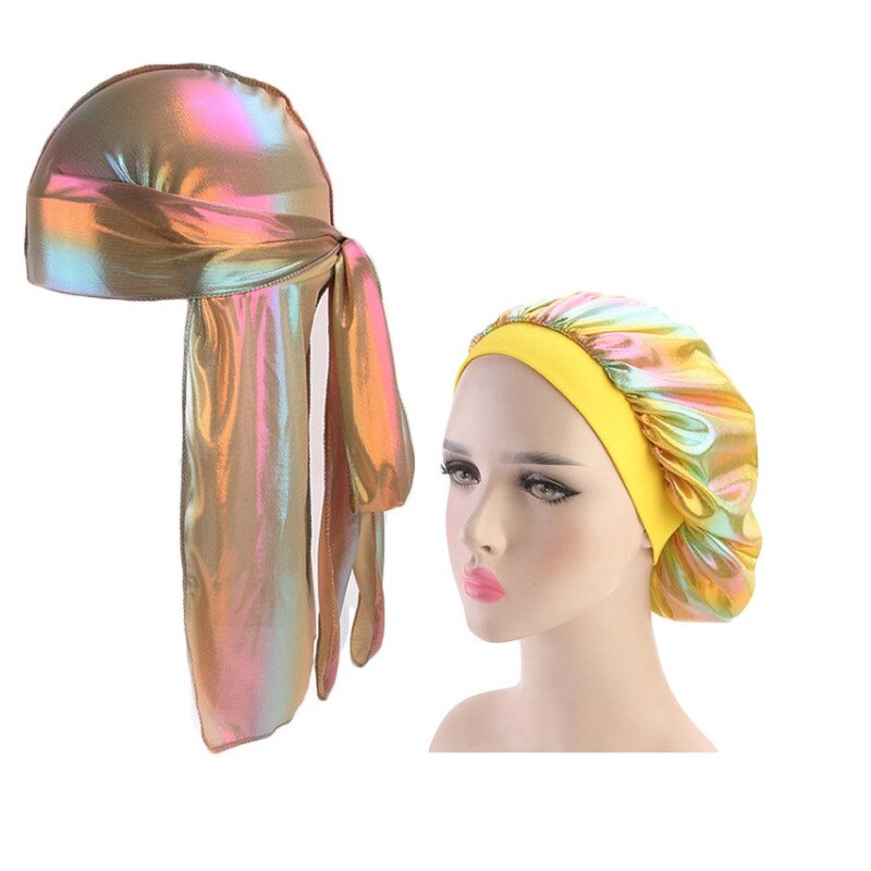Durags Factory - Fashion Colorful Couples Set of Do Rag Men and Women