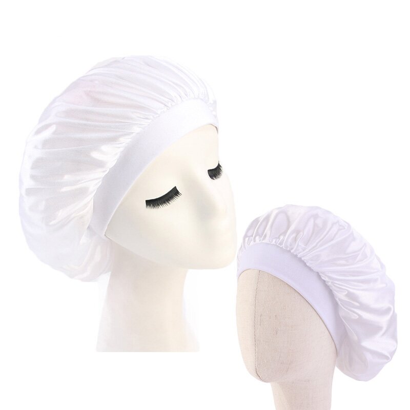 Bonnet Hat Supplier - Baby Mommy Elastic Band Silky Kids Night Sleep Cap