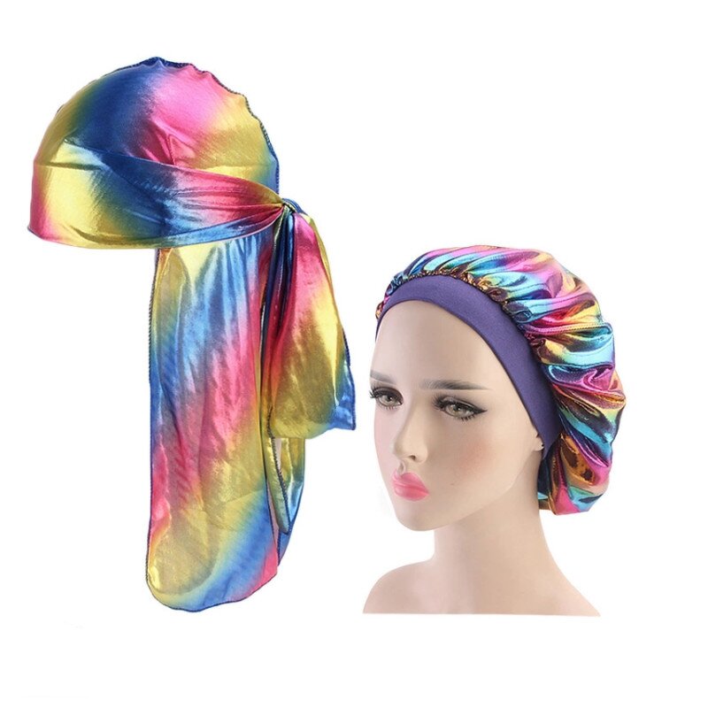 Durags Factory - Fashion Colorful Couples Set of Do Rag Men and Women
