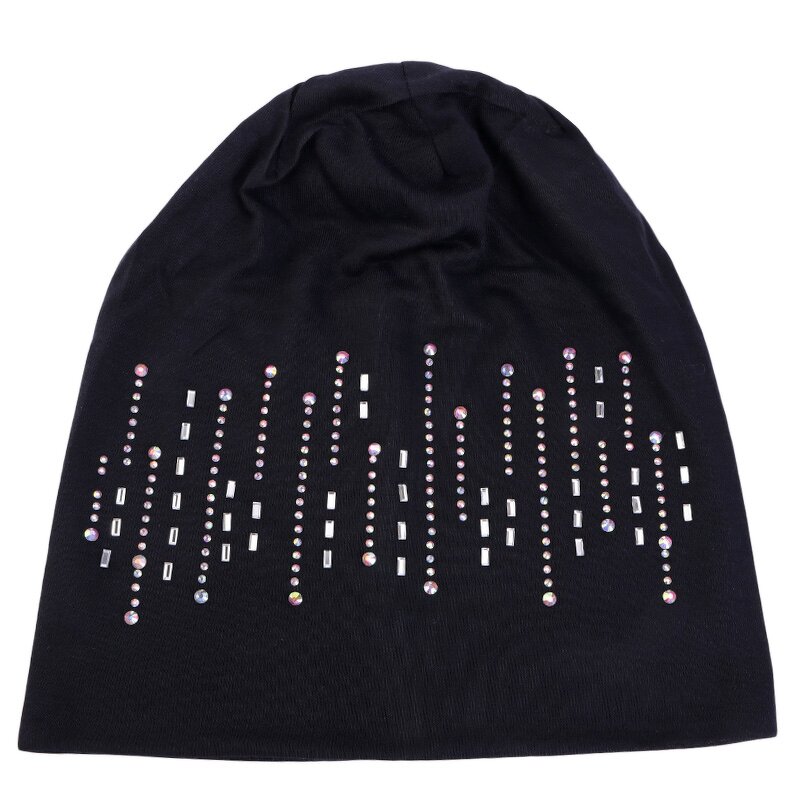 Beanie Hats Supplier - Rhinestone Slouchy Hip-Hop Caps Light Weight Soft